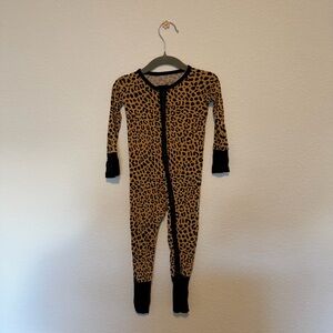 Little Sleepies Leopard Print Kids Footie Pajamas